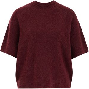 WE Fashion gebreide trui donkerrood