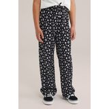WE Fashion - Meisjes Broek - Met Dessin - Rechte Lange Pijpen - Elastische Tailleband