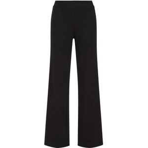 WE Fashion - Straight Regular Waist Broek - Zwart