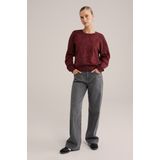 WE Fashion - Dames Sweater - Regular Fit - Met Borduursels