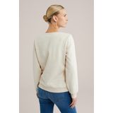 WE Fashion Dames sweater met embroidery