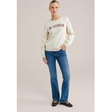 WE Fashion Dames sweater met embroidery
