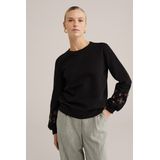 WE Fashion - Dames Sweater - Zacht - Met Embroideries