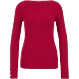 WE Fashion - Shirt - Grenadine - Lange Mouw - Slanke Pasvorm