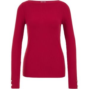 WE Fashion - Shirt - Grenadine - Lange Mouw - Slanke Pasvorm