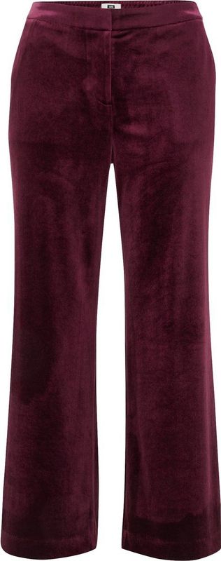 WE Fashion - Velvet Wide Leg Pantalon - Dames - Curve