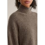 WE Fashion - Gebreide Trui - Taupe - Met Wol