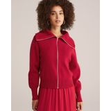 WE Fashion - Gebreid Vest - Rood