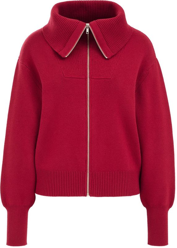 WE Fashion - Gebreid Vest - Rood