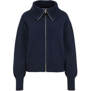 WE Fashion - Gebreid Vest - Donkerblauw