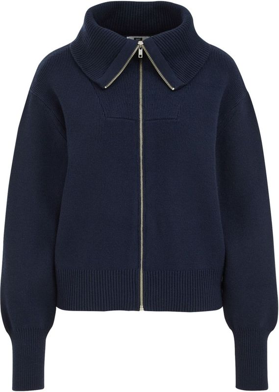 WE Fashion - Gebreid Vest - Donkerblauw