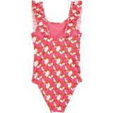 WE Fashion - Badpak - Roze/Ecru - Met Ruches