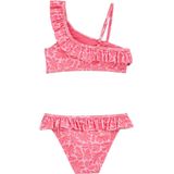 WE Fashion - Halterbikini - Roze - Met Ruches