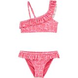 WE Fashion - Halterbikini - Roze - Met Ruches