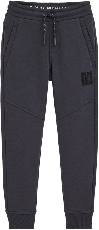 WE Fashion - Broek - Grijs/Zwart - Tapered - Sweatstof - Lang/maxi