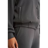 WE Fashion - Dames bomberjack - Donkergrijs - Regular fit