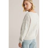 WE Fashion - Gebreide Trui - Beige - Met Wol