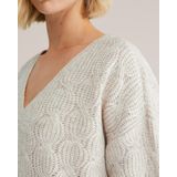 WE Fashion - Gebreide Trui - Beige - Met Wol