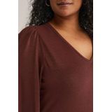 WE Fashion - Dames Jas - Bordeauxrood - Imitatieleer