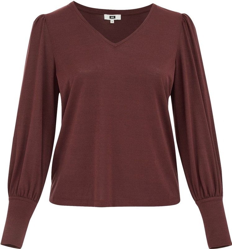 WE Fashion - Dames Jas - Bordeauxrood - Imitatieleer