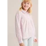 WE Fashion - Blouse - Meisjes - Met Print - Regular Fit - Lange Mouwen