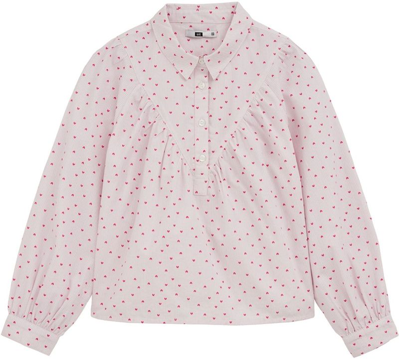 WE Fashion - Blouse - Meisjes - Met Print - Regular Fit - Lange Mouwen