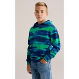 WE Fashion - Blue Ridge - Sweater - Blauw - Met Capuchon