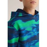 WE Fashion - Blue Ridge - Sweater - Blauw - Met Capuchon