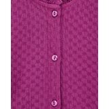 WE Fashion - Gebreid Vest - Donkerroze