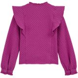 WE Fashion - Gebreid Vest - Donkerroze