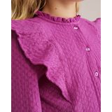 WE Fashion - Gebreid Vest - Donkerroze