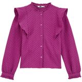 WE Fashion - Gebreid Vest - Donkerroze