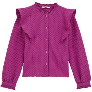 WE Fashion - Gebreid Vest - Donkerroze