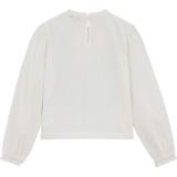 WE Fashion - Top - Katoen - Met Stippenprint en Borduursels