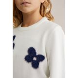 WE Fashion - Meisjes Trui - Wit - Regular Fit - LENZING™ ECOVERO™ Viscose