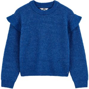 WE Fashion - Gebreide Trui - Kobaltblauw - Lange Mouw