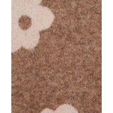 WE Fashion - Gebloemde Sweater - Lichtbruin
