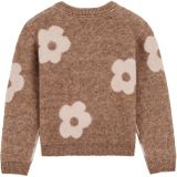 WE Fashion - Gebloemde Sweater - Lichtbruin