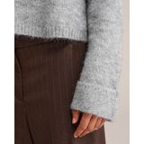 WE Fashion - Trui - Lichtgrijs - Knitwear - Lange Mouw