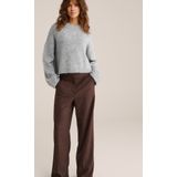 WE Fashion - Trui - Lichtgrijs - Knitwear - Lange Mouw