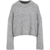 WE Fashion - Trui - Lichtgrijs - Knitwear - Lange Mouw