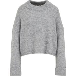 WE Fashion - Trui - Lichtgrijs - Knitwear - Lange Mouw