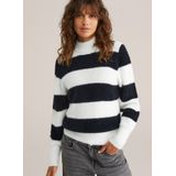 WE Fashion - Gestreepte Trui - Regular Fit - Gebreide Truien