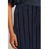 WE Fashion - Wide Leg Broek - Donkerblauw - Regular Waist