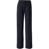 WE Fashion - Wide Leg Broek - Donkerblauw - Regular Waist