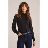 WE Fashion - Top - Zwart - Dames