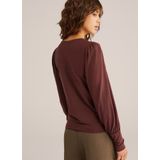 WE Fashion - Pullover - Donkerrood - Fijn Gebreid