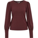 WE Fashion - Pullover - Donkerrood - Fijn Gebreid
