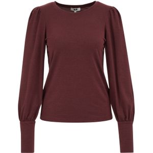 WE Fashion - Pullover - Donkerrood - Fijn Gebreid