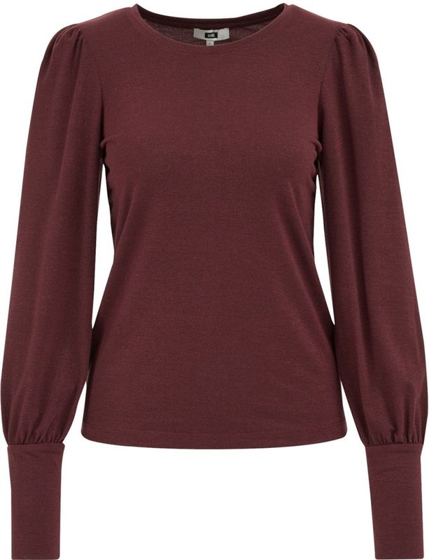 WE Fashion - Pullover - Donkerrood - Fijn Gebreid